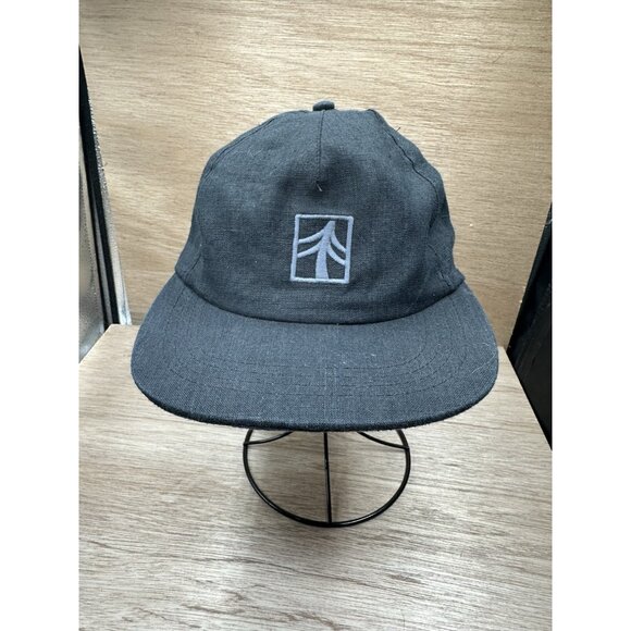 Rustek Newport 100% Hemp Strap Back Hat Charcoal Black - Picture 1 of 6